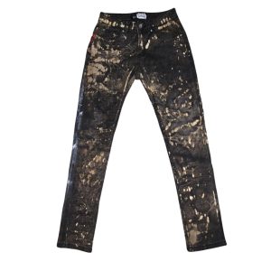 Title: Distressed White in Bleach // “NS Concept” Skinny Jeans