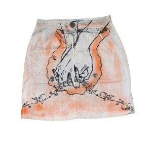 Title: Hand in Hand (Know Thyself) // “NS Theme” a-line knee skirt